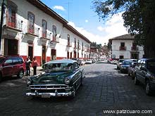 Calle del centro de P&aacute;tzcuaro 
