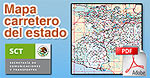Mapa carretero de Michoac&aacute;n